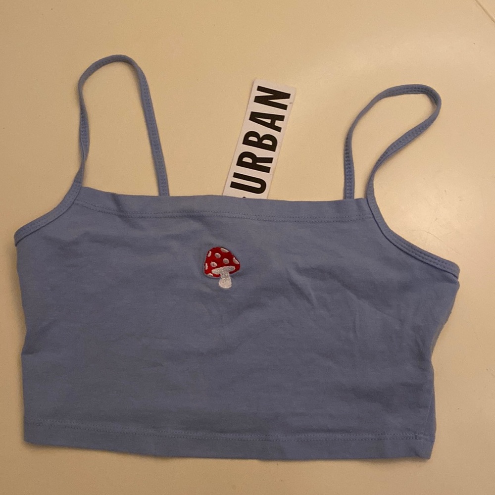 NWT Urban Outfitters Mushroom crop tank